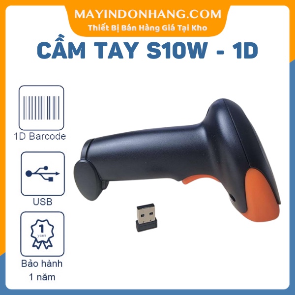 Máy quét mã vạch cầm tay CÓ DÂY WINSON WS-10 Và Máy quét mã vạch Không Dây Keycode S10W