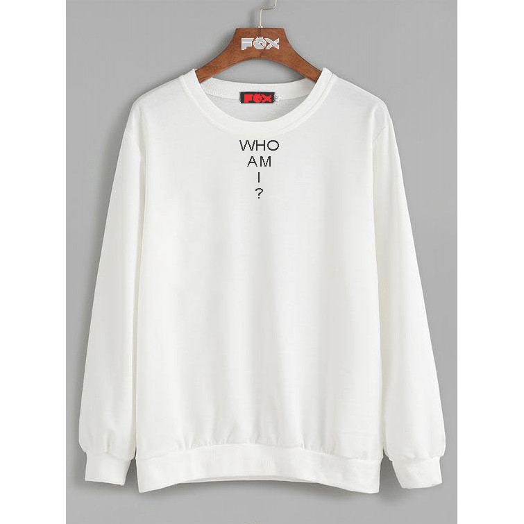 Áo sweater who am i- Fox unisex