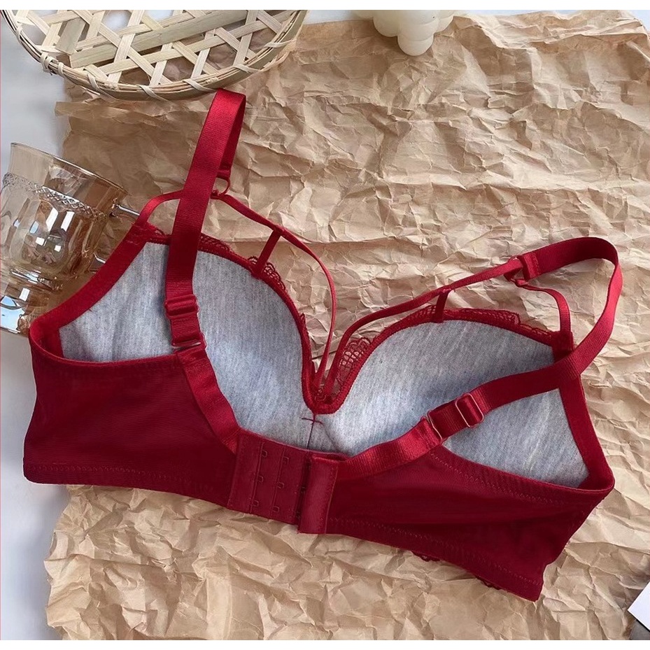 Áo Ngực Nữ Ren Đệm Mỏng Chất Ren Không Gọng Gợi Cảm Nâng Ngực Cài Sau DAN L&amp;U 5508