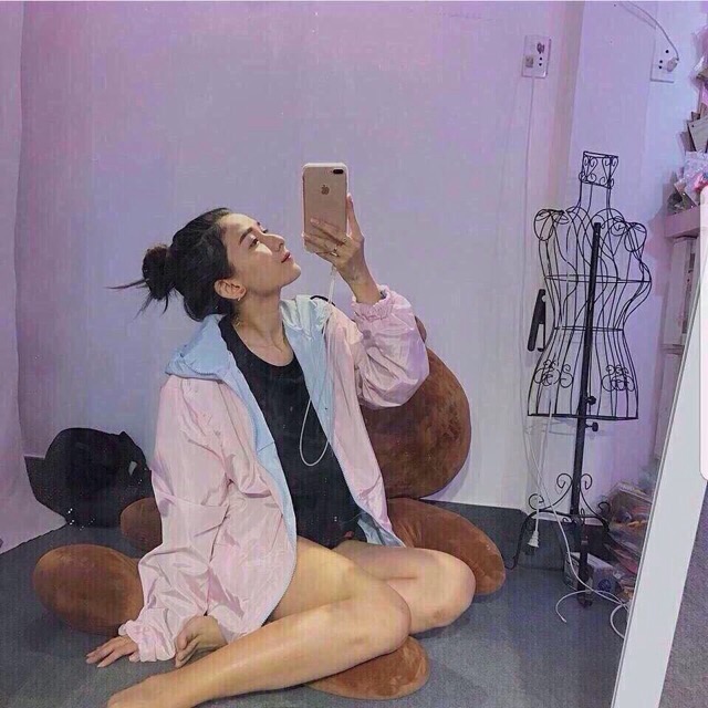 Áo khoác dù 2 mặt trơn mặc được 2 mặt-04 | BigBuy360 - bigbuy360.vn