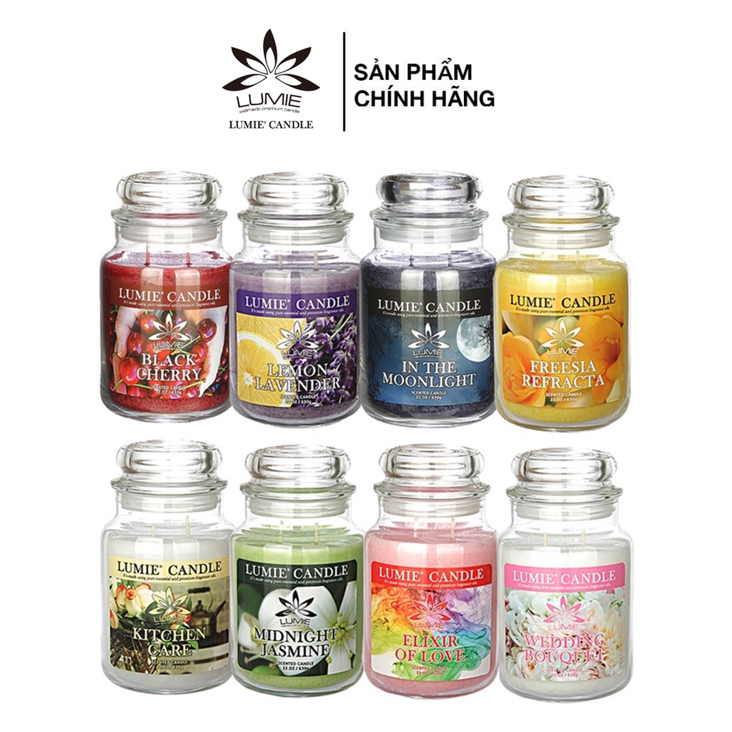 Nến Thơm Cao Cấp Hàn Quốc LUMIE CANDLE size L 630g - 42 Mùi Hương