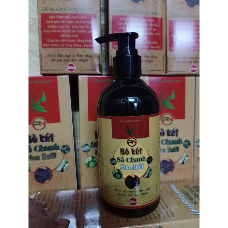 Bồ kết chanh sả 300ml gội đầu dành cho nam và nữ