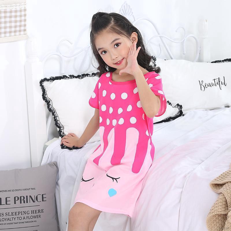 Đầm ngủ họa tiết hoạt hình xinh xắn dành cho bé gái