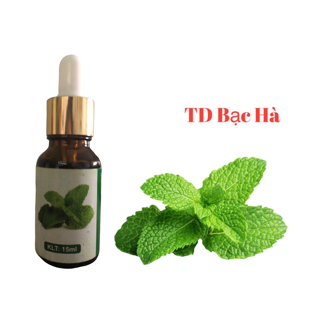 Tinh Dầu Bạc Hà Nguyên Chất Thiên Nhiên 100% Lọ 10ml Tinh Dầu Bạc Hà Thơm Phòng Nguyên Chất Giúp Đuổi Muỗi Khử Mùi