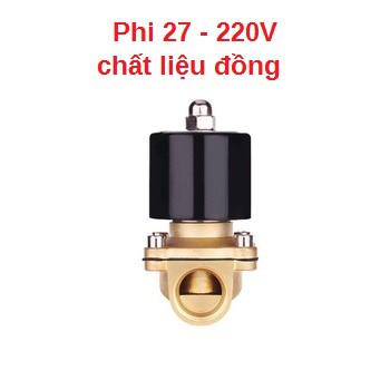 Van điện từ phi 27, phi 21 2W- 220V/ thường đóng