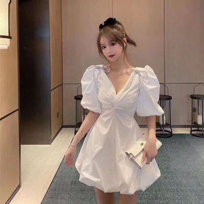 Váy Đầm Bánh Bèo Dây Rút CHANREEN Váy cực nữ tính, trẻ trung, diện đi chơi, đi học