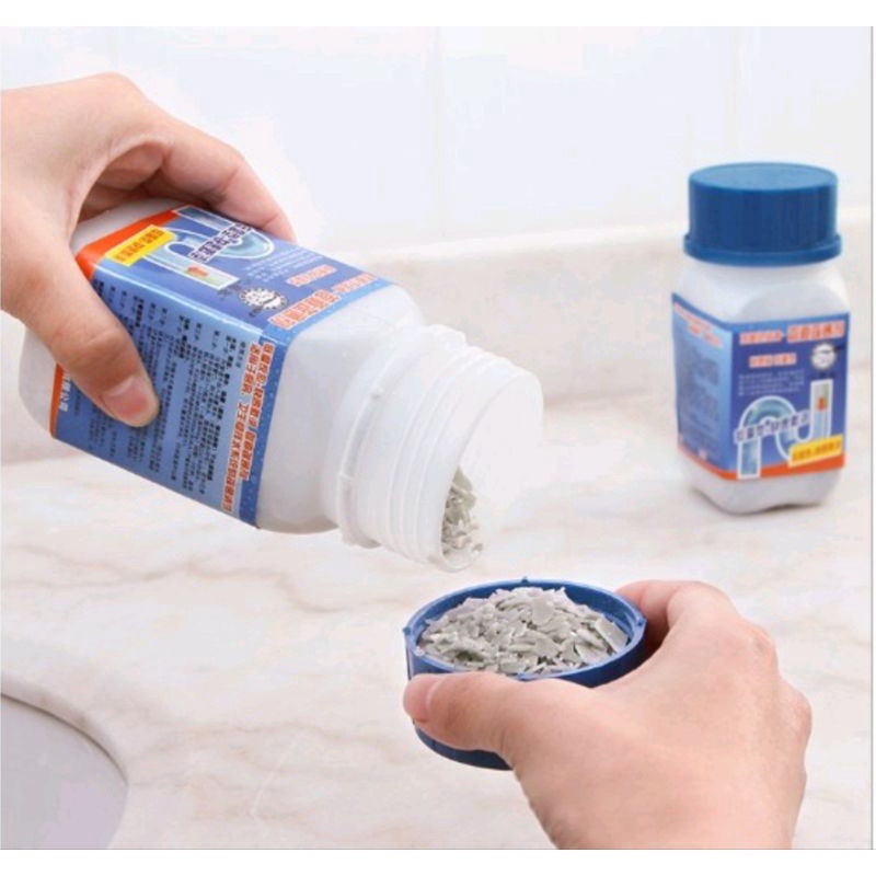 Bột thông cống cực mạnh, bột thông bồn cầu, lọ thông bồn rửa chén tiện lợi