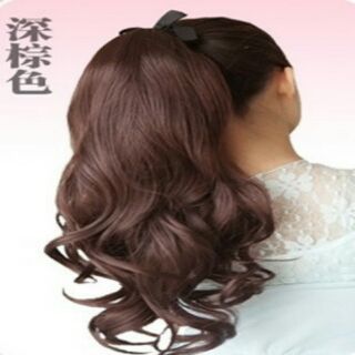 Tóc giả nối đuôi gà xoăn nhẹ
