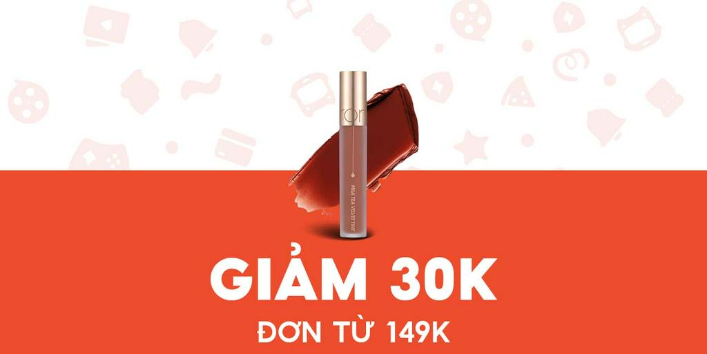 - TGSF - Giảm 30K cho Dòng Son Romand Milk Tea Velvet Tint