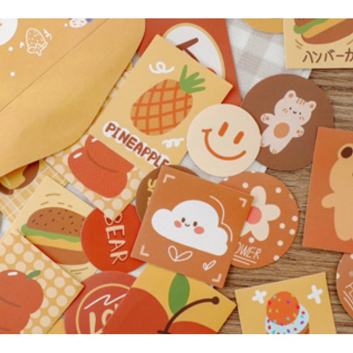 Phong bì 40 Zaomo Cute sweet store sticker hình dán trang trí sổ tay | BSB234