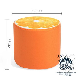 Ghế đôn họa tiết trái cây 2828cm