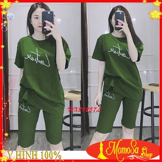 Đồ Bộ Thun Nữ Thun Cotton Mềm Mịn Quần Lửng - MOMOSA