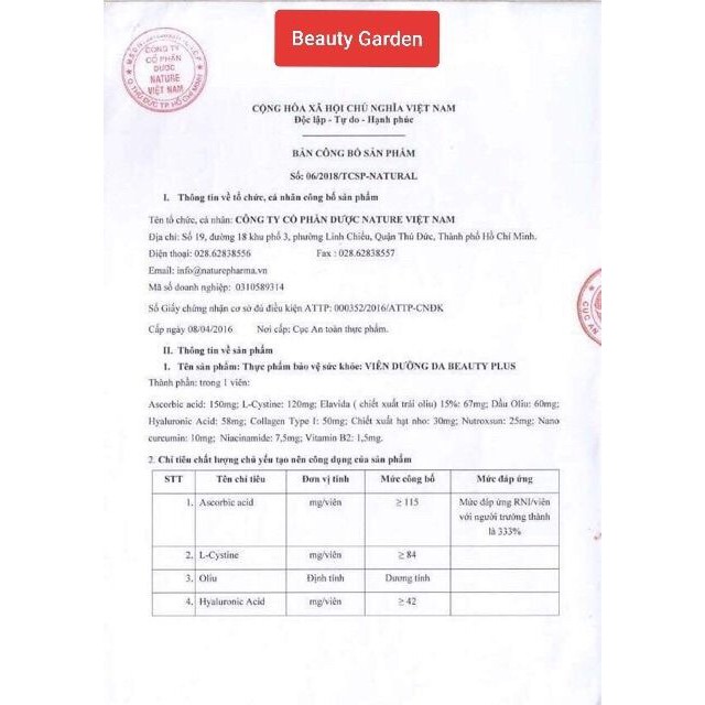 Viên uống trắng da Beauty Plus Ngọc Trinh (Cam kết Chính hãng Full Hộp) | Thế Giới Skin Care