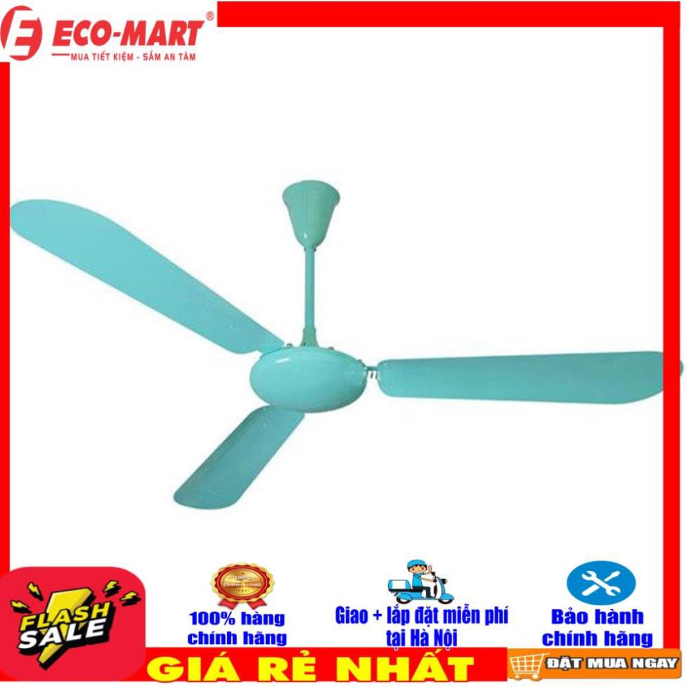 Quạt trần Điện cơ Thống Nhất cánh nhôm, điều khiển QD1400DK (Chính hãng)