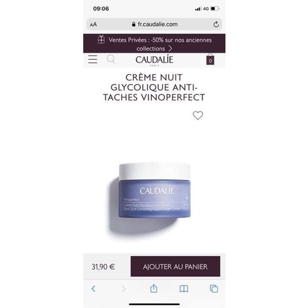 Kem dưỡng Vinoperfect Caudalie