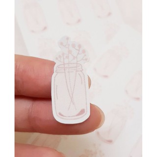 Tờ Bullet Journal/ planner sticker: flower jar