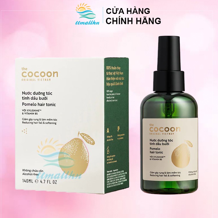 Nước Dưỡng Tóc Tinh Dầu Bưởi Cocoon 140ml
