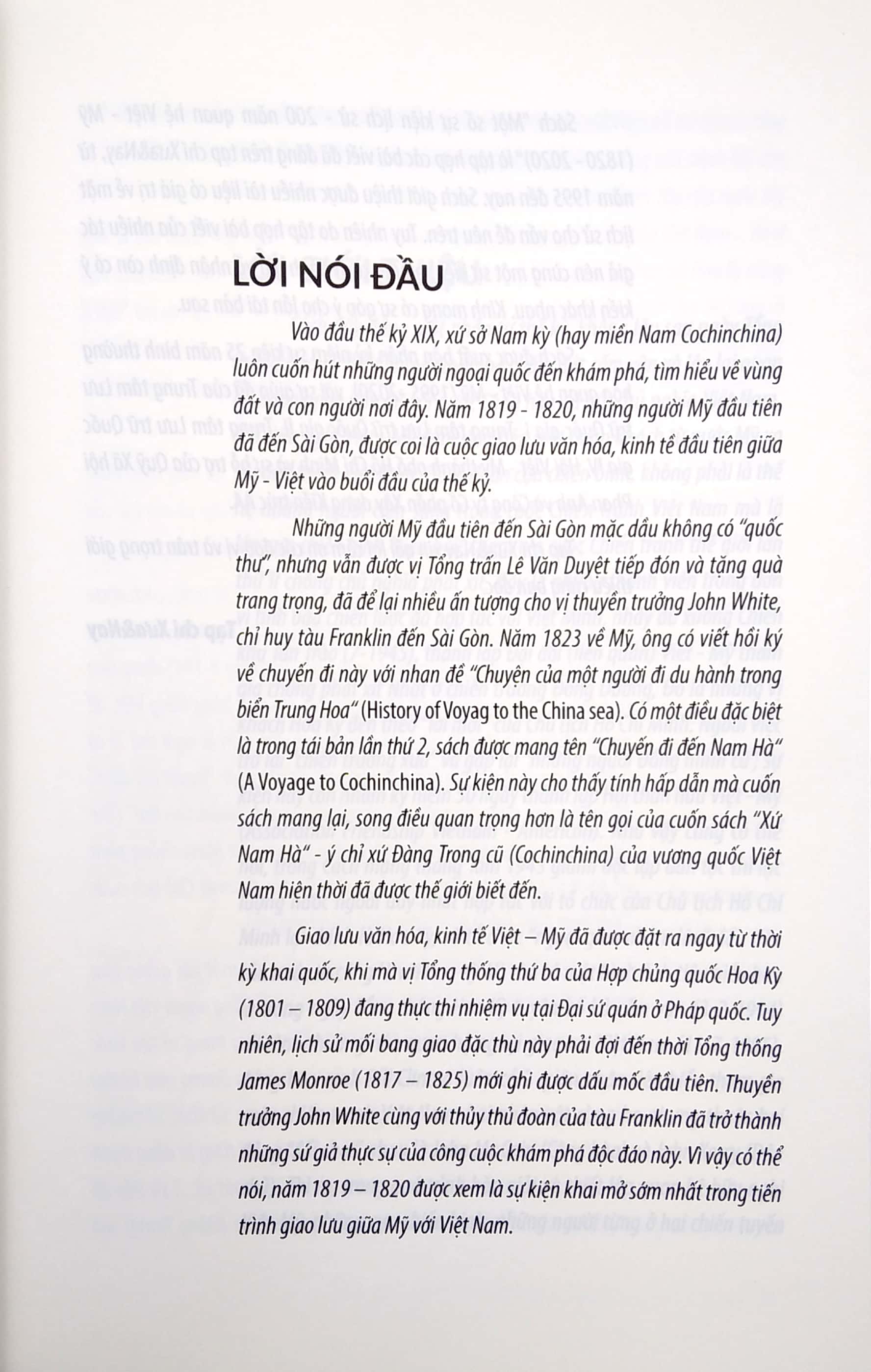 Sách Một Số Sự Kiện Lịch Sử - 200 Năm Quan Hệ Việt -Mỹ (1820-2020)