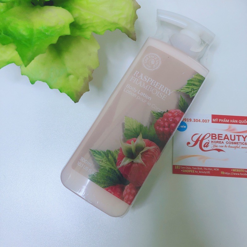 [The Face Shop AUTH] Sữa Dưỡng Thể Chống Lão Hóa RASPBERRY BODY Lotion 300ml TFSN20 | BigBuy360 - bigbuy360.vn