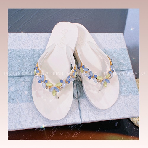 Dép xỏ ngón, tông nữ đính đá Quảng Châu Qybaby 004 - TRINH LÊ SHOP