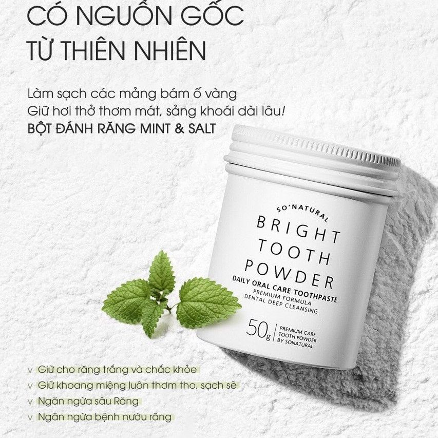 Bột Làm Trắng Răng Bright Tooth Powder 50gr