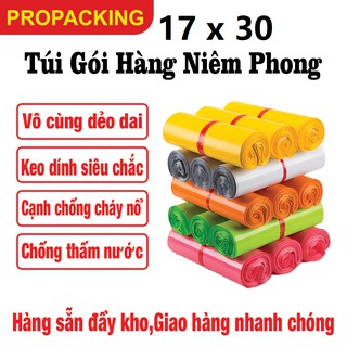(17*30cm -100Túi）Gói Hàng Niêm Phong, Bao Bì Gói Hàng Tự Dính