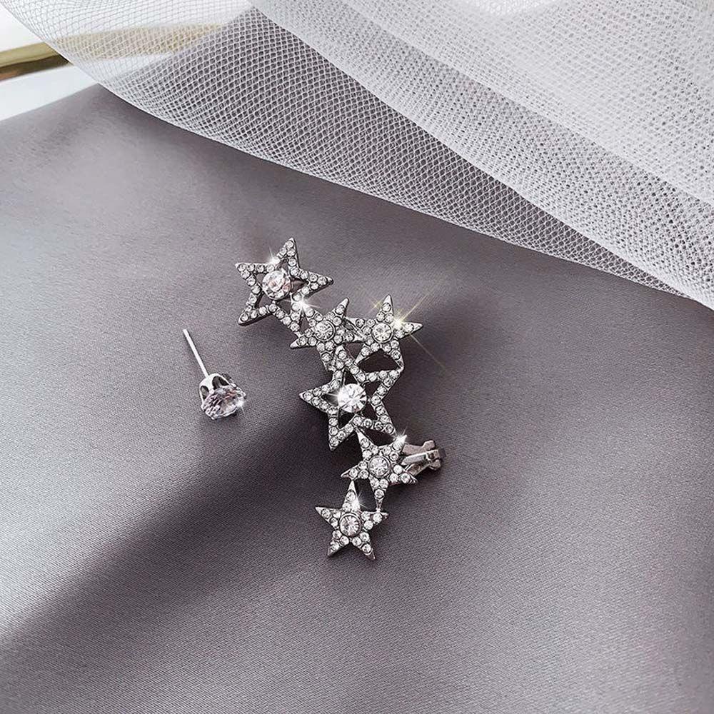 Khuyên Tai Dạng Móc Hình Ngôi Sao Sang Trọng Phong Cách Hàn Quốc|Bông Tai Dạng Móc Thiết Kế Độc Đáo Thời Trang