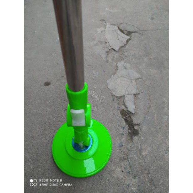 Cây lau nhà 360 độ inox lớn 22mm - 25mm Homeone PP5 Xanh Lá đã kèm bông lau