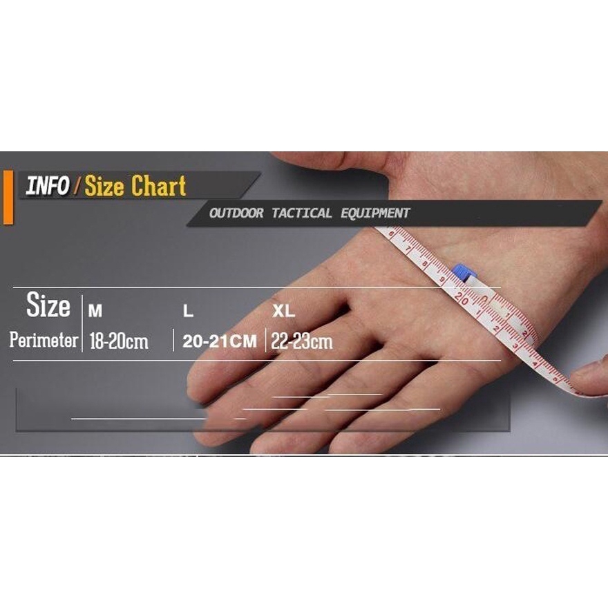 Găng tay thể thao chống trượt phong cách quân đội