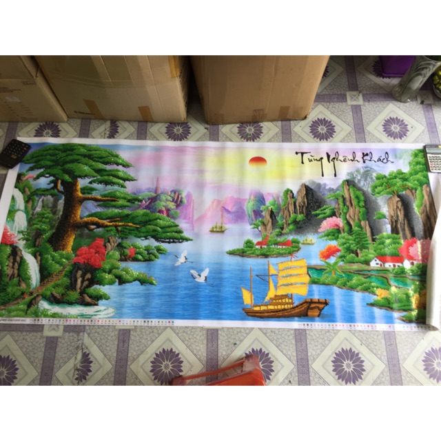 Tranh đính đá thành phẩm