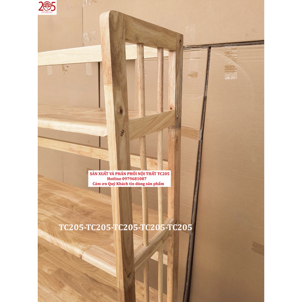 Kệ sách gỗ 5 Tầng 80x28x150cm GỖ CAO SU 100%