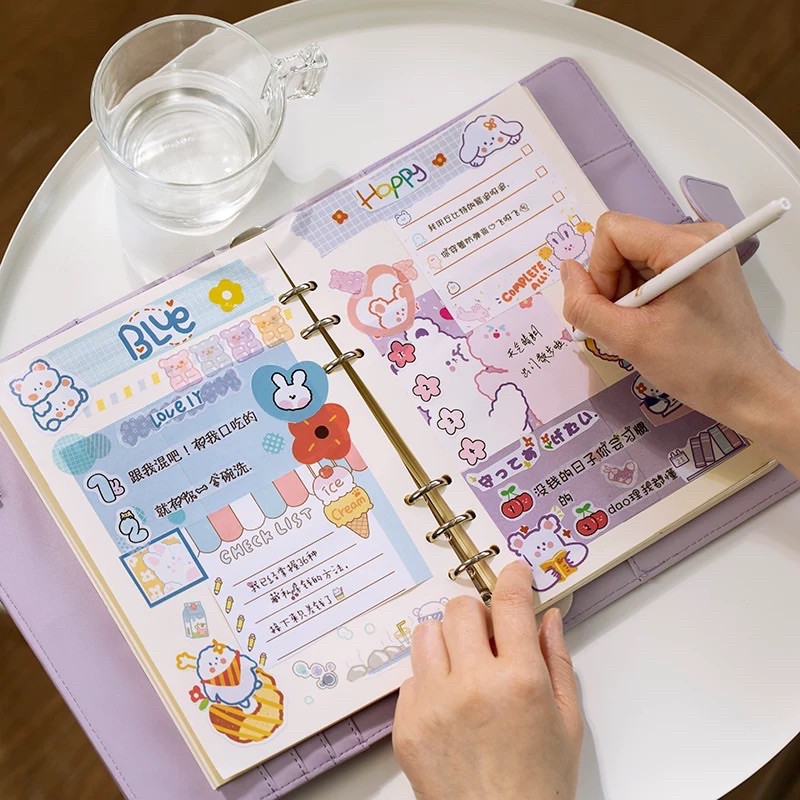 Hộp 50 pcs stickers dễ thương