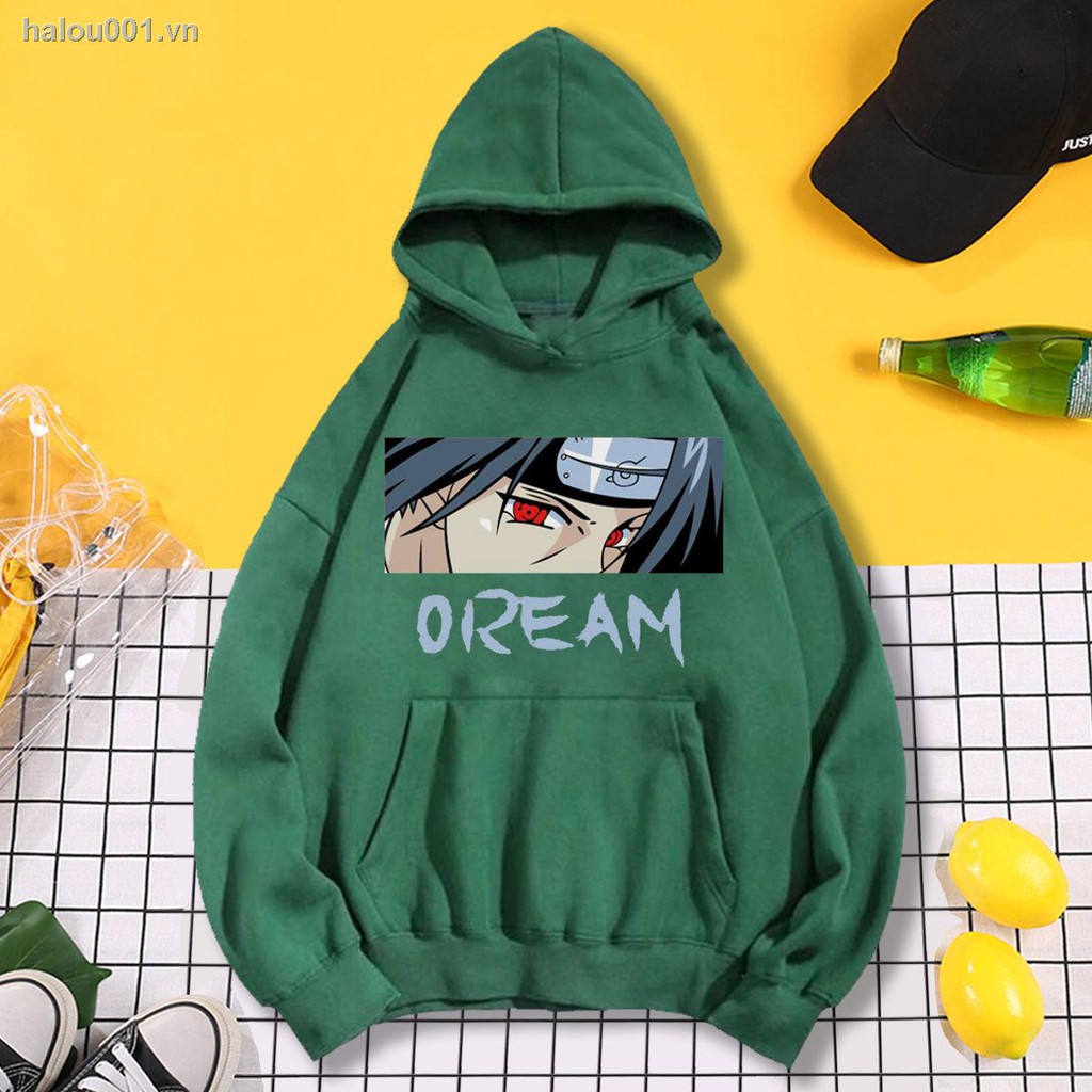 NARUTO Áo Hoodies Có Nón Dài Tay Thời Trang Nam