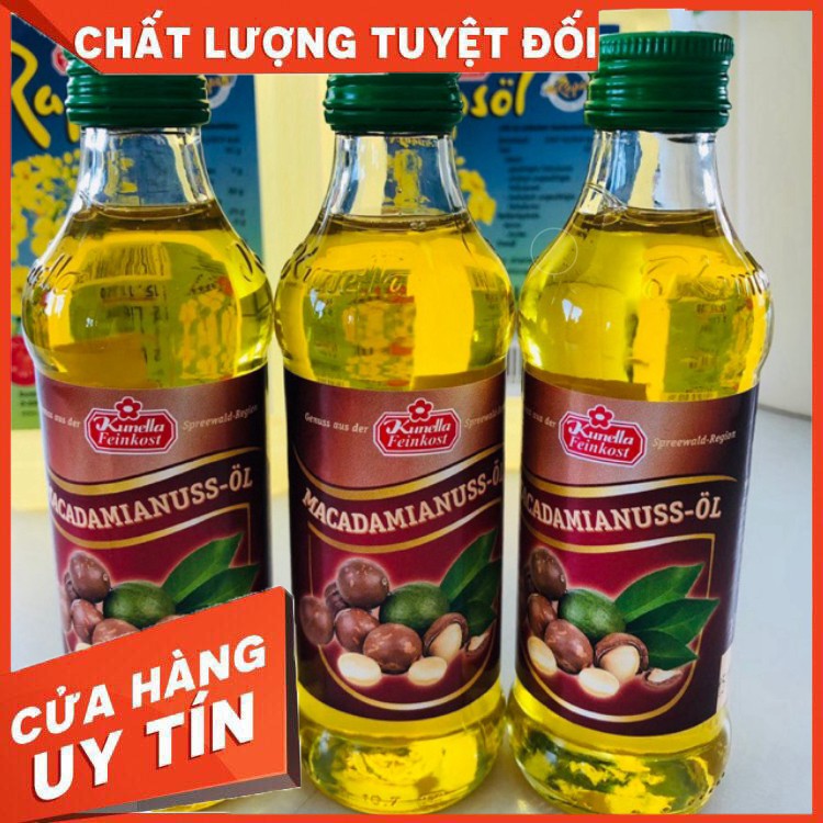 Dầu macca ép lạnh Kunella 100ml/250 (Đức) [DATE 2021]