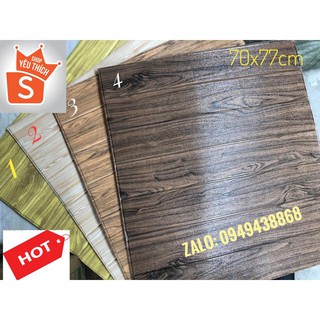 Xốp dán tường 3D - Giả Gỗ