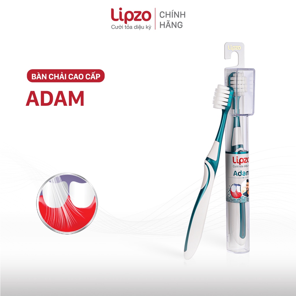 Bàn Chải Đánh Răng Lipzo Adam Cao Cấp, Cấu Tạo Cụm Lông Bàn Chải Đặc Biệt Tăng Hiệu Qủa Làm Sạch Mảng Bám