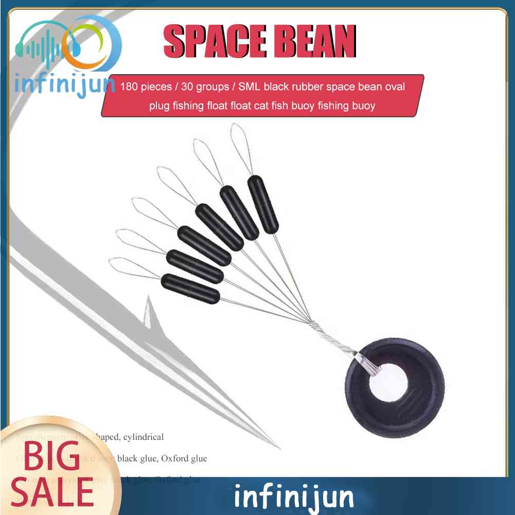 Bộ 30 / 180 Phao Câu Cá Bằng Cao Su Hình Oval