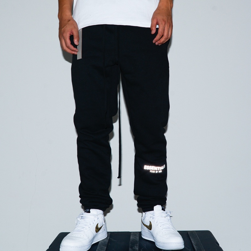 [Best Quality] Quần dài FOG Essentials phản quang, quần nỉ bông Essentials, Fear of god Pant SS21 BapeVN