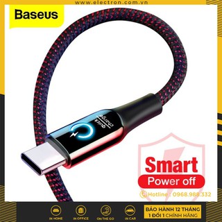 Cáp sạc Lightning/ Type C tự ngắt Baseus C Shape Light