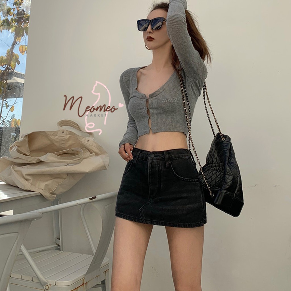 Quần Short Jean Nữ Giả Váy - Quần Sooc Jean Nữ Giả Chân Váy Cực Hot Cực Thời Trang | BigBuy360 - bigbuy360.vn