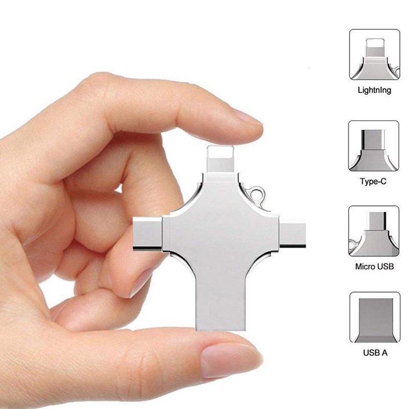 Usb 3.0 Bộ Nhớ 1TB / 512GB / 256GB / 128GB / 64Gb Otg Type-C 4 Trong 1