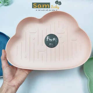 Khay hình mây lúa mạch đựng bát, bánh, trái cây SammBaby