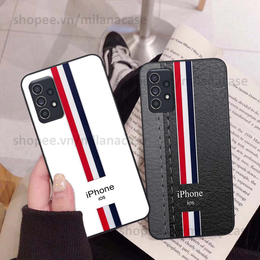 Ốp Samsung A32 / A52 / A72 in giả da phong cách thể thao, cá tính, thời trang