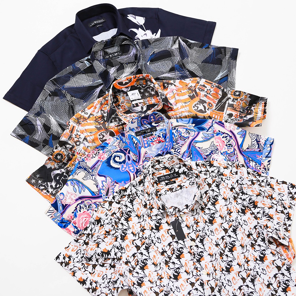 [Mã FAMAYMA2 giảm 10K đơn 50K] Ao Sơ mi họa tiết tay ngắn , họa tiết trẻ trung, vải thoáng mát | BigBuy360 - bigbuy360.vn