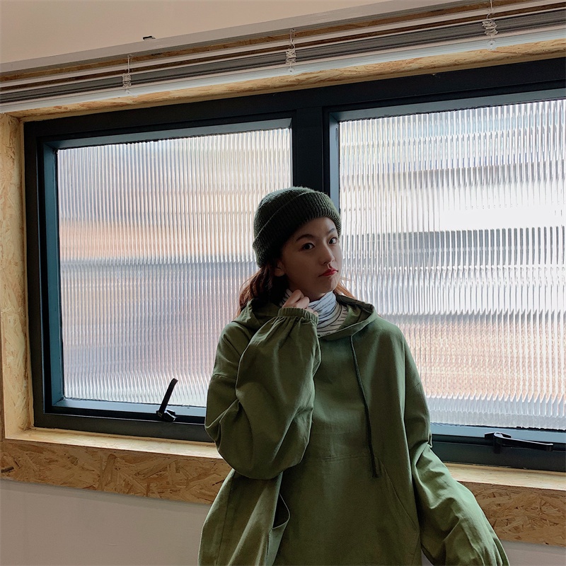 【ZHELIHANGFEI】Áo Hoodie Tay Dài Form Rộng Kiểu Dáng Hợp Thời Trang Dễ Phối Đồ