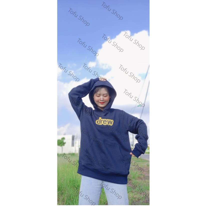 ✿ Áo Hoodie chữ D-rew vải Nỉ cao cấp ,Phong cách justin bieber Áo đôi thu đông Nam nữ, DÀI TAY có Mũ ✿