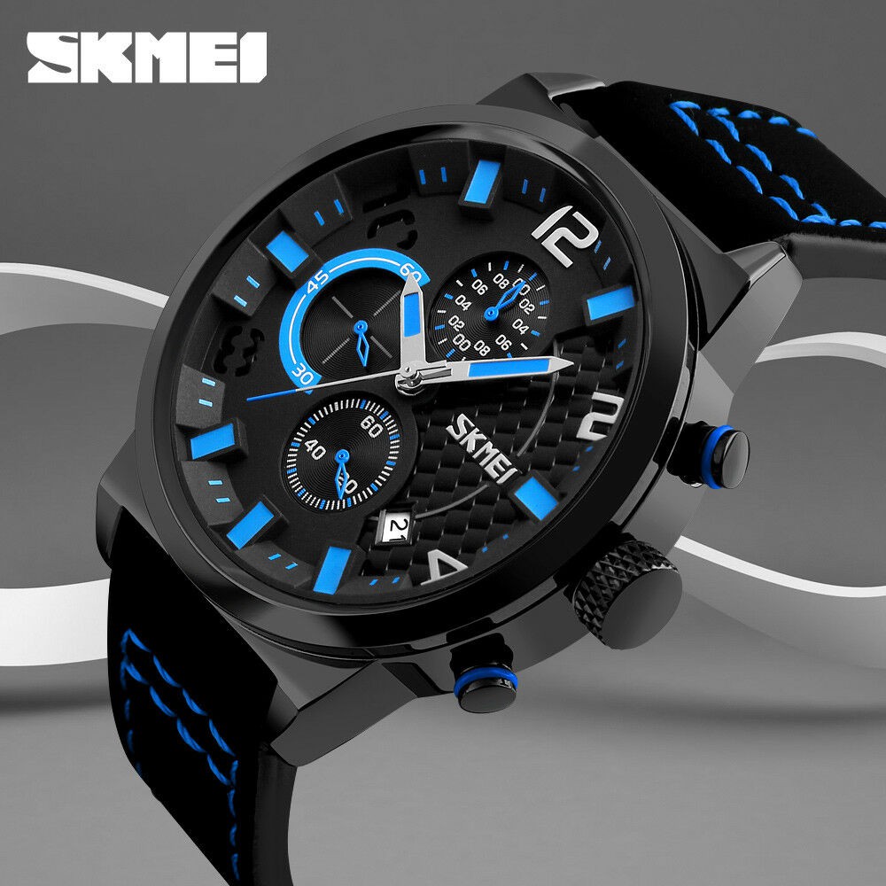 Đồng Hồ Analog Máy Quartz Nam Chống Thấm Nước Kiểu Dáng Thể Thao