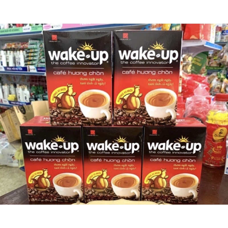 Cà phê Wake-Up Hương Chồn Hộp 18 gói x17g Mẫu Mới