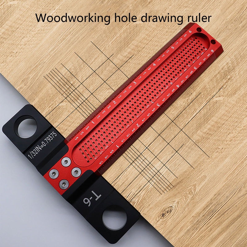 Thước Đo Lỗ Chính Xác Cao 138mm Bằng Hợp Kim Nhôm Chuyên Dụng Làm Mộc