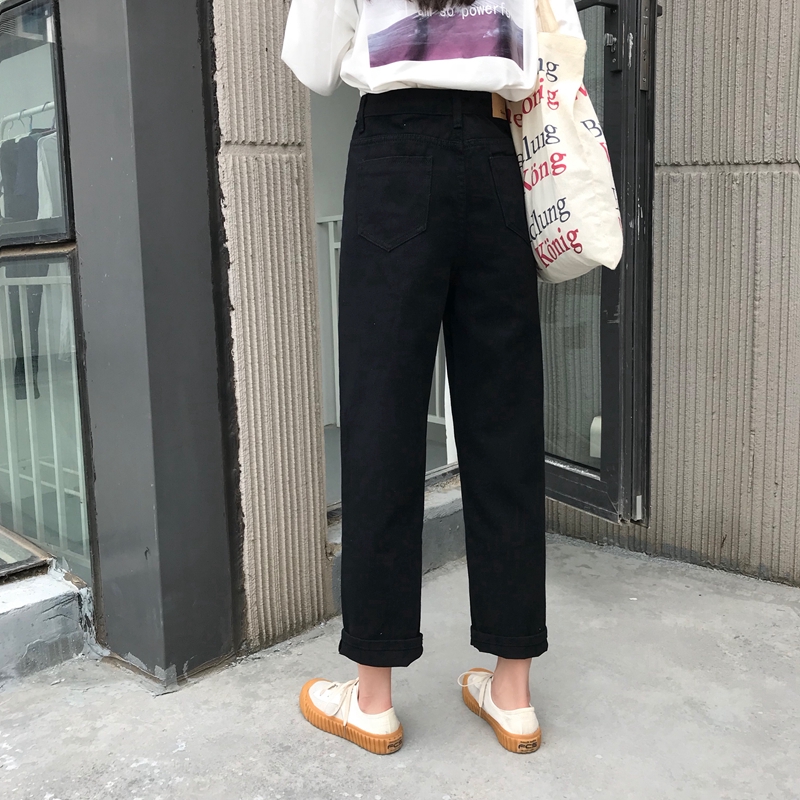 Quần Denim Xiaozhainv Ống Suông Lưng Cao Dáng Rộng | BigBuy360 - bigbuy360.vn